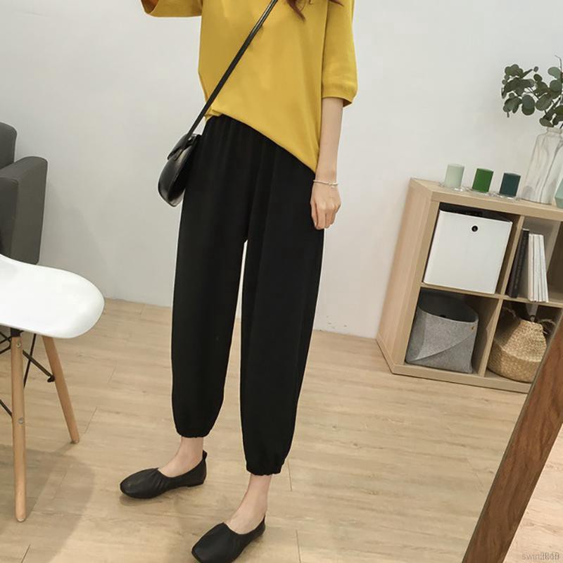 Quần thể thao màu trơn cỡ lớn kiểu dáng thể thao dành cho nữ | BigBuy360 - bigbuy360.vn