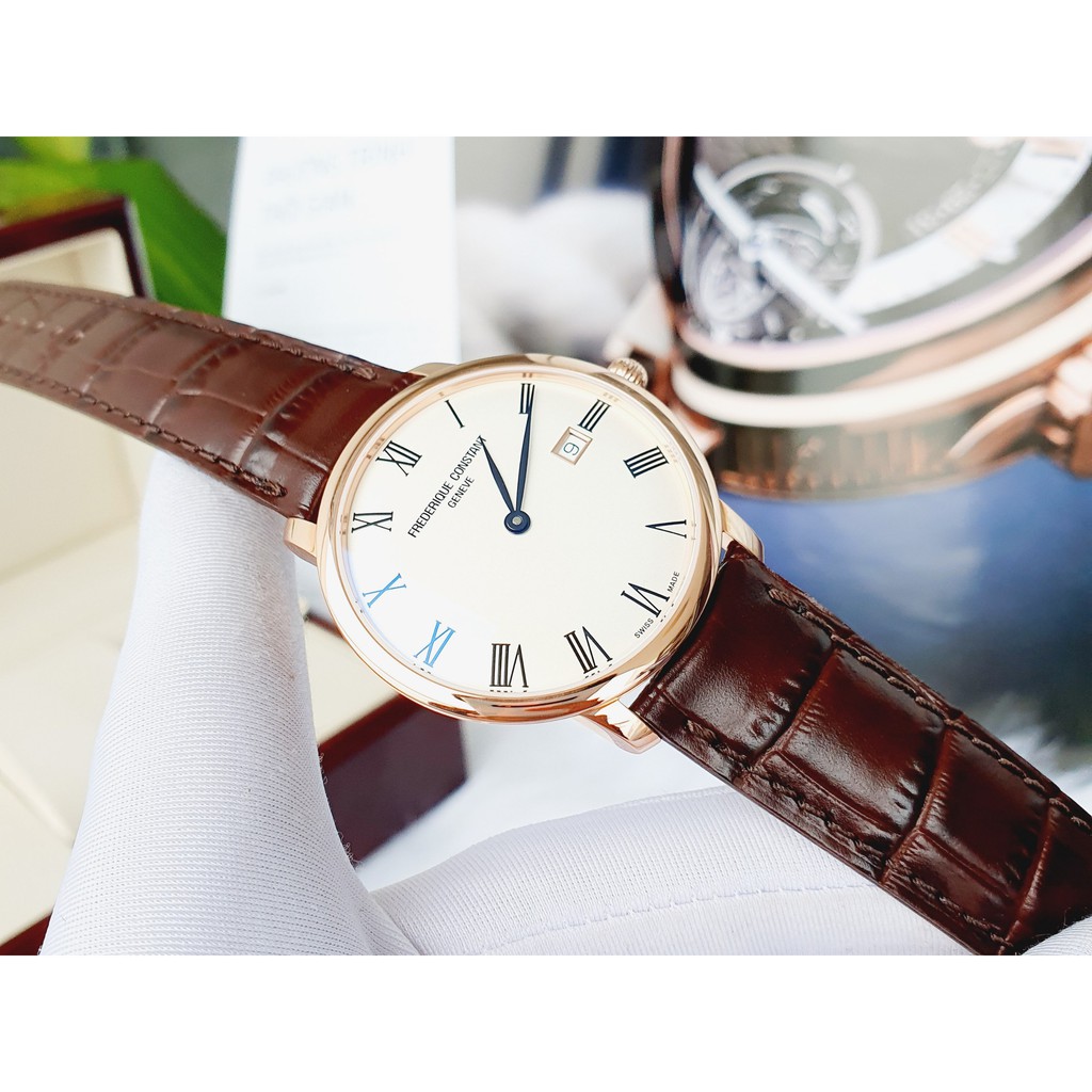 Đồng hồ nam chính hãng Frederique Constant FC-306MR4S4 thuộc dòng Slimline - Máy cơ Automatic - Kính Sapphire