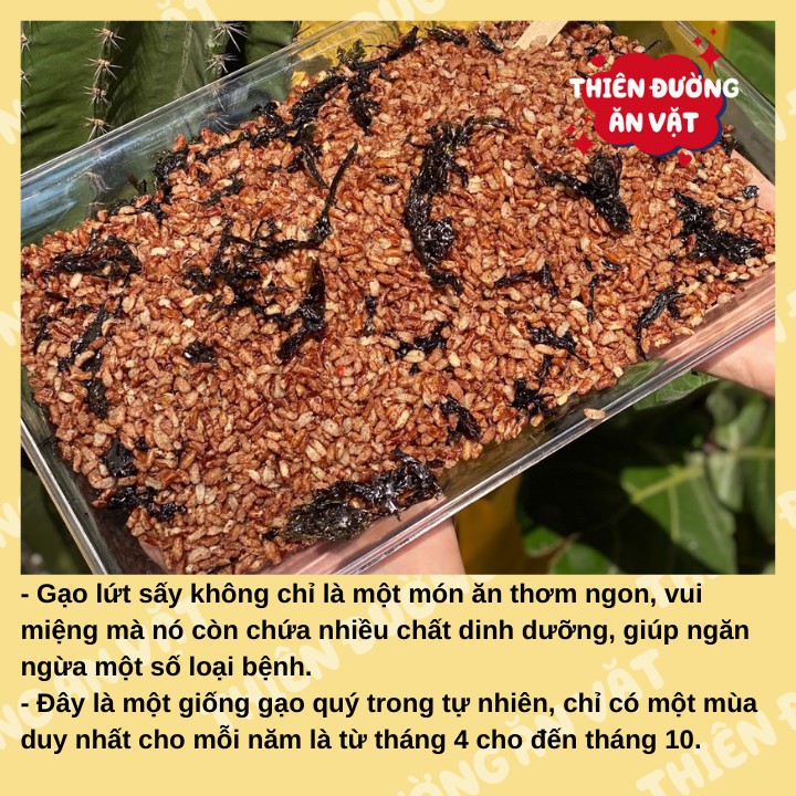 Gạo lứt huyết rồng sấy rong biển 300g THIÊN ĐƯỜNG ĂN VẶT đồ ăn vặt giảm cân