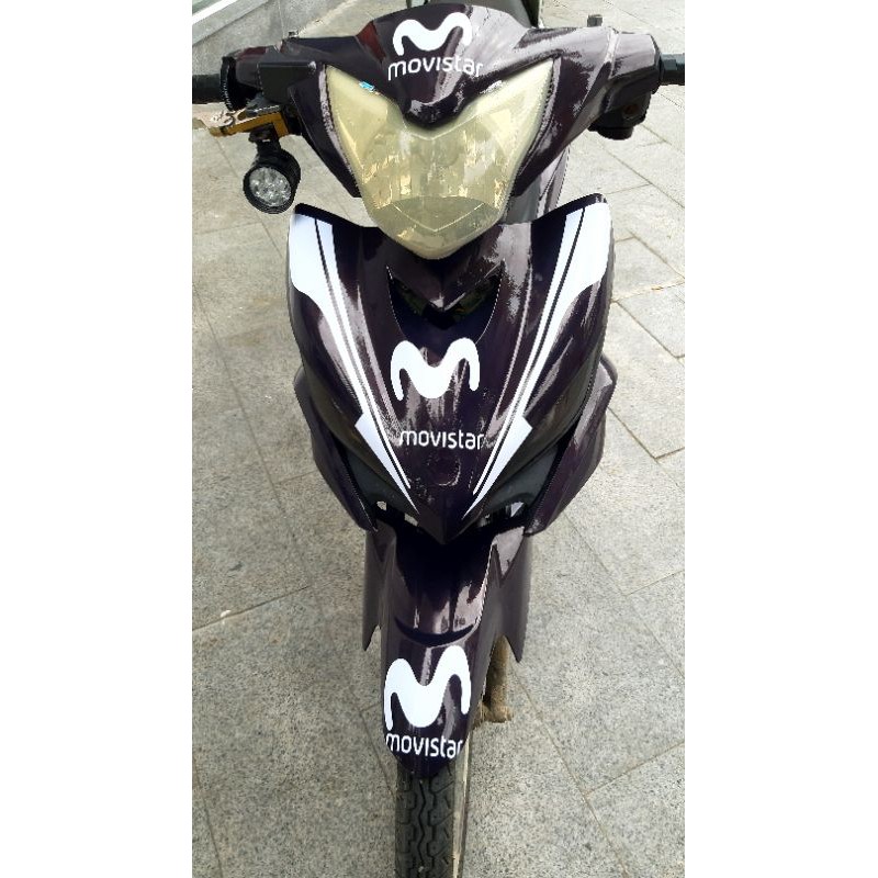 Tem trùm ex135/50cc mẫu Movista đen trắng