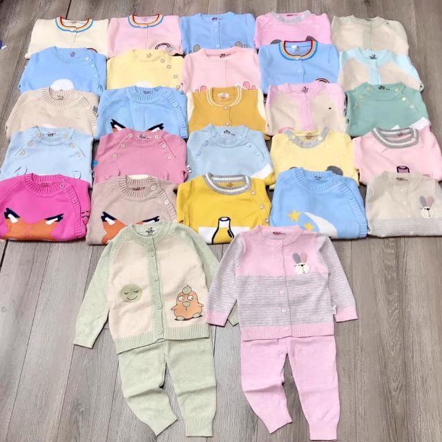 Combo 2 bộ Bộ len qc cho bé