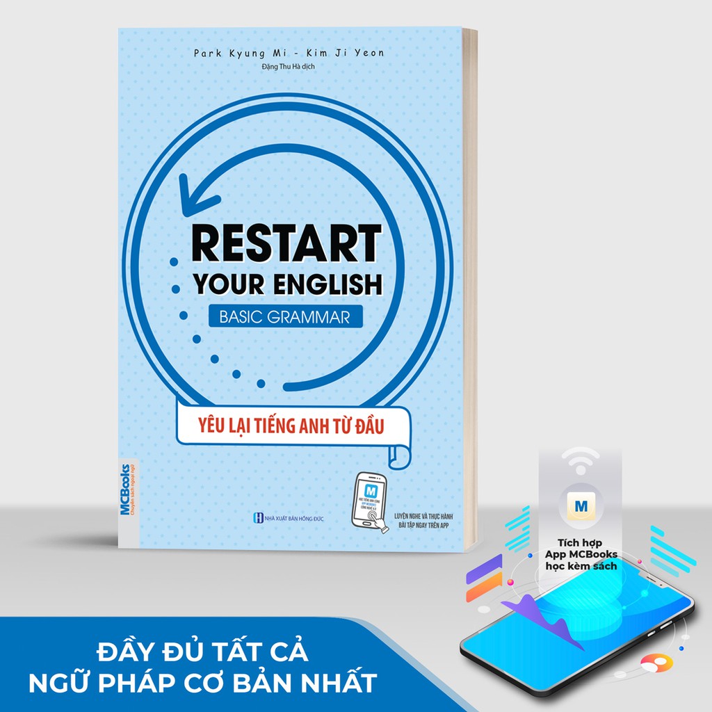 Sách Combo Restart Your English: Traveling Abroad + More Expression + Basic Grammar