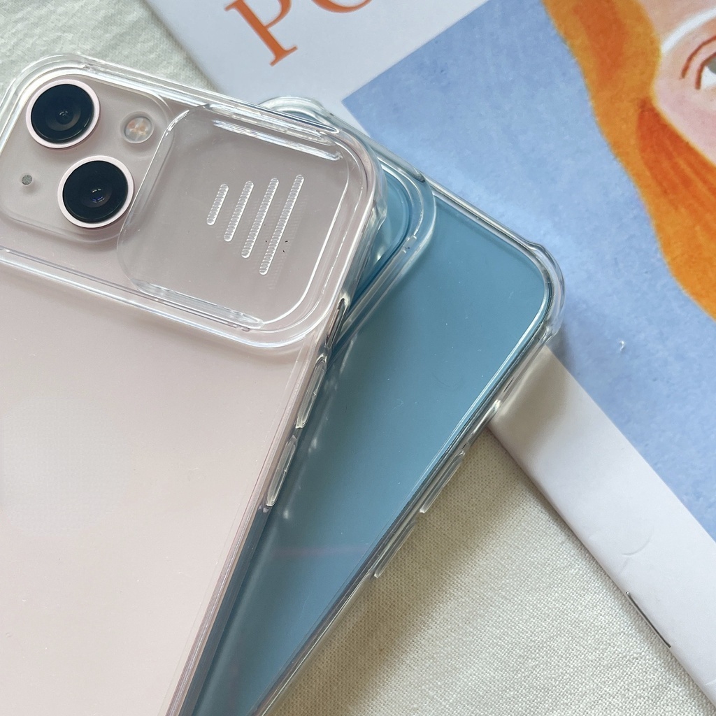 Ốp lưng iPhone có nắp trượt bảo vệ camera cho compatible for iPhone 13 12 Pro MAX 12 MINI 6 7 8 Plus X XR XS 11 Pro MAX se20