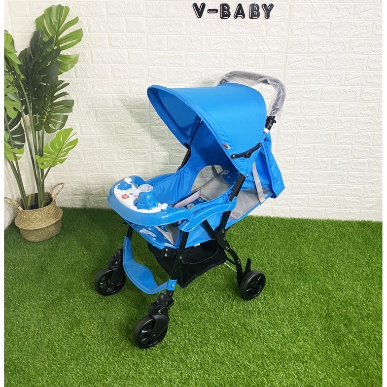 Xe Đẩy Gấp Gọn V-Baby 768 - bảo hành chính hãng 1 năm