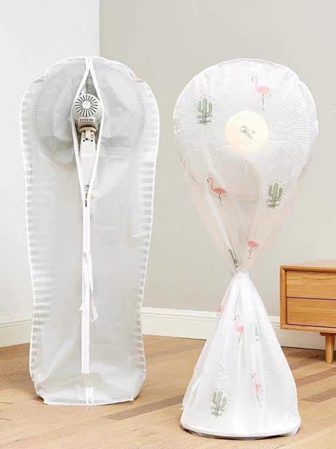 Túi lilong bọc quạt có khoá kéo - Bọc quạt
