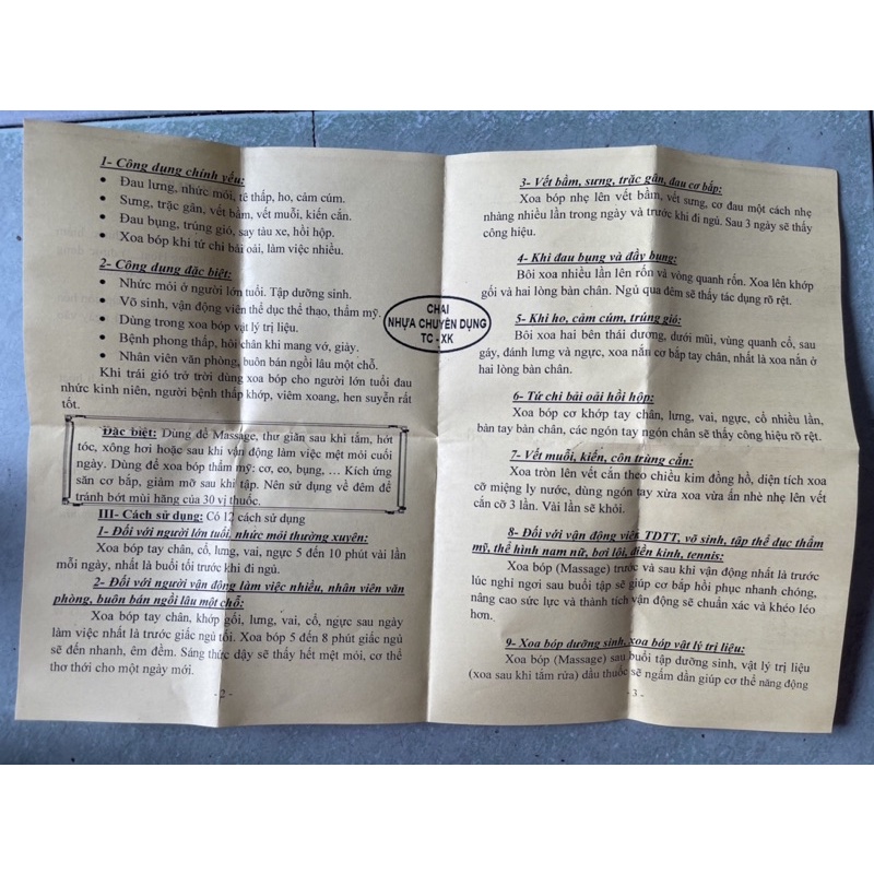 Dầu xoa bóp huế.