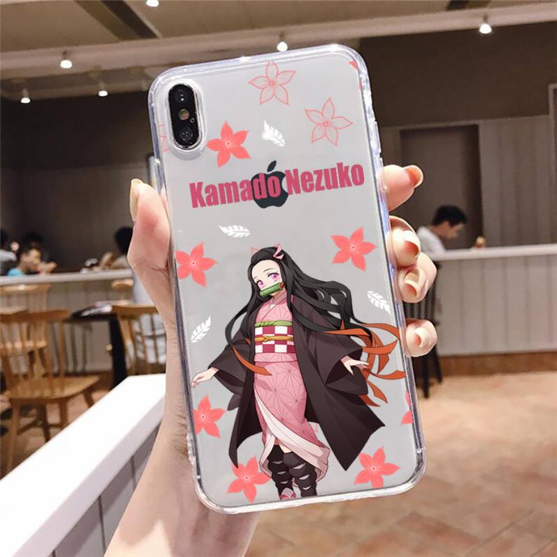 Ốp Điện Thoại Họa Tiết Kimetsu No Yaiba Cho Iphone Se 6 6s 7 8 11 12 Plus Mini X Xs Xr Pro Max