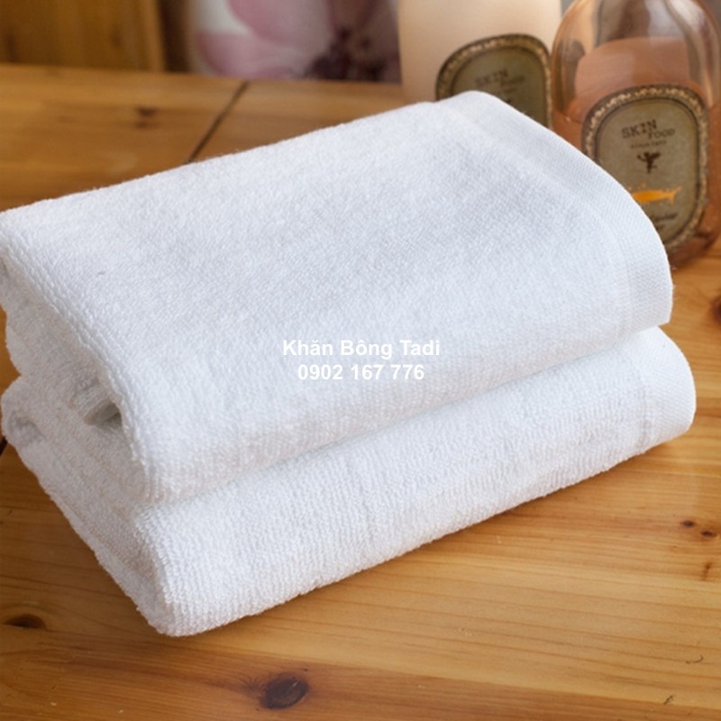 Khăn gội xuất dư khách sạn 4 - 5sao 100% cotton kt 35x75