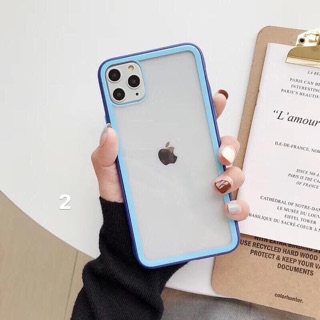 Ốp lưng kính viền màu Ip11/ Ip11 pro/ Ip11 pro Max