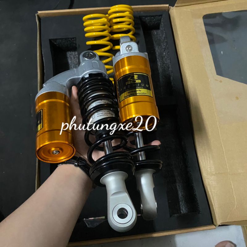 Phuộc nhún sau RCB bình dầu  cho các xe Sirius Jupiter Wave Dream Cub Axelo Win 100 Blade Future ...