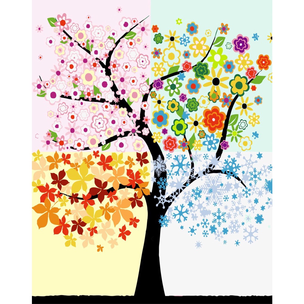 Bộ Tranh Đính Đá 5D Họa Tiết Nhiều Màu Sắc Phản Quang Độc Đáo DIY Dùng Trang Trí Nhà Cửa