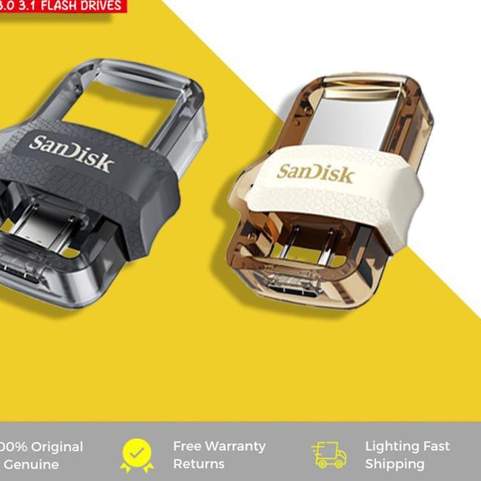 Ổ Cứng Sandisk Ultra Dual Drive M3.0 32gb 64gb 128gb Usb 3.0 Otg Gzt-234