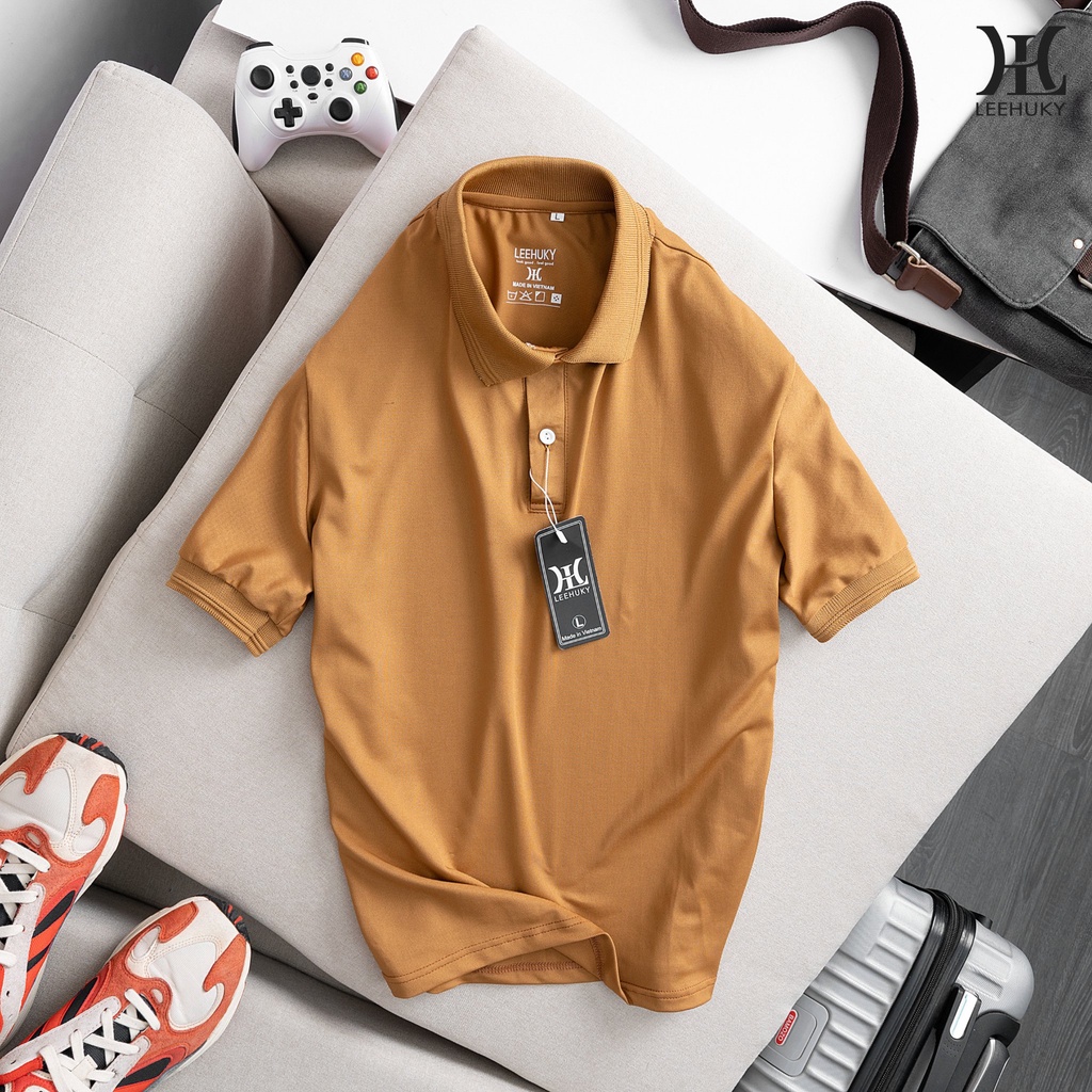 Áo phông nam trơn có cổ PL02, kiểu áo thun nam polo tay ngắn chất cá sấu cotton cao cấp giá rẻ co giãn 4 chiều đẹp