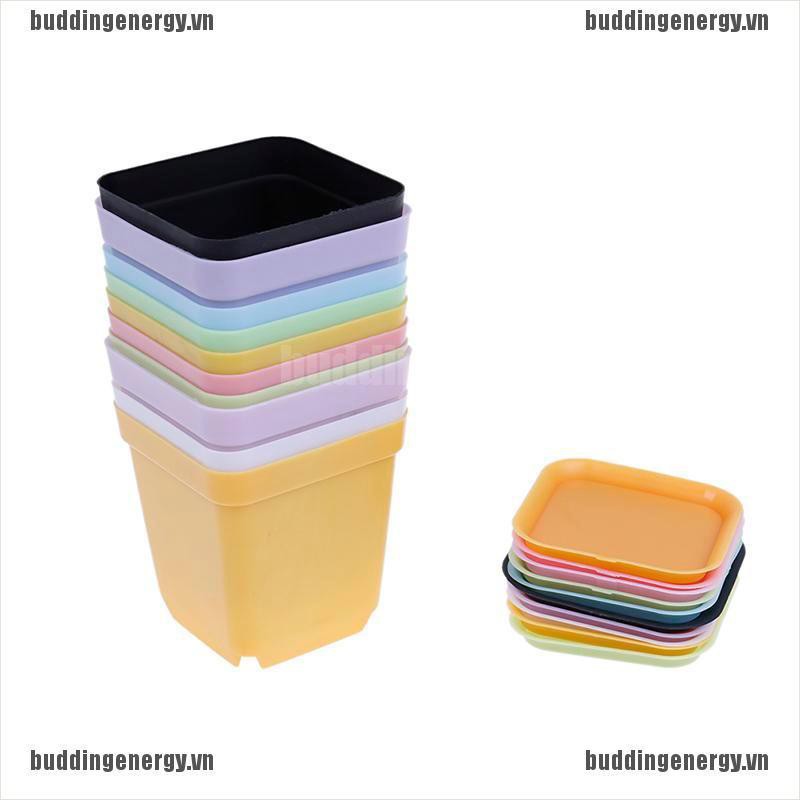 Bộ 10 Chậu Hoa Nhựa Thiết Kế Độc Đáo