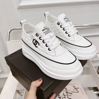 Giày thể thao nữ nâng đế chane sneaker cao cấp fullbox