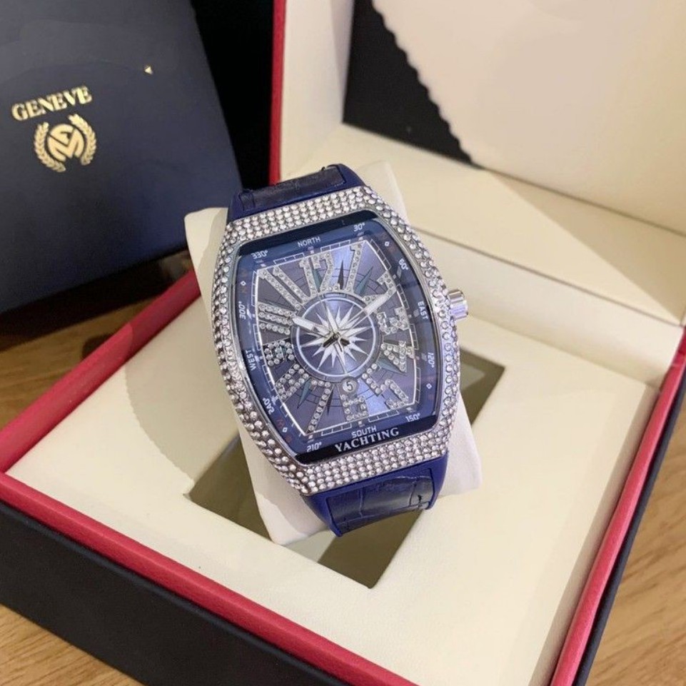 Đồng hồ Nam FM88 Franck muller dây da đính đấ cao cấp