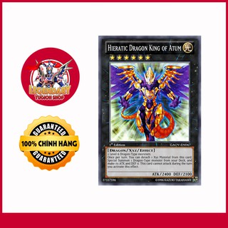 [Thẻ Bài Yugioh Chính Hãng] Hieratic Dragon King of Atum