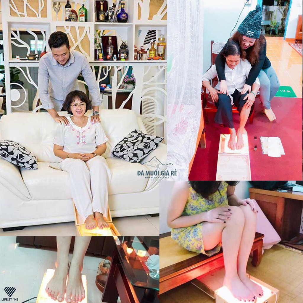 Đá muối massage chân mặt thẳng - Công Ty Hoàng Kim Đan