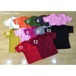 Xả kho cuối năm-áo crop trơn đủ màu