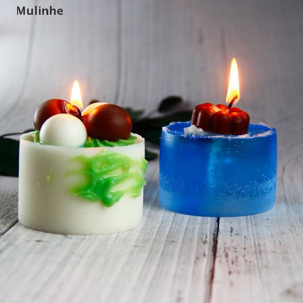 Khuôn silicone hình trụ làm nến thủ công