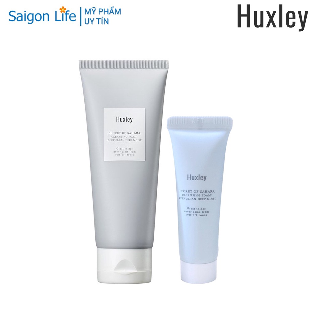 Sữa Rửa Mặt Sạch Sâu Huxley Cleansing Foam; Deep Clean, Deep Moist (Huxley Mini & Full size)