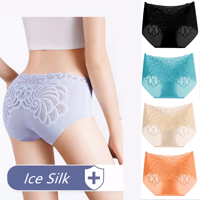 Quần Lót Vải Lụa Mềm Co Giãn Nhiều Màu Thời Trang Cho Nữ