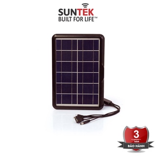Tấm Pin Năng Lượng Mặt Trời Đa Năng SUNTEK EP-0606A 6V/6W - Hàng Chính Hãng - Bảo hành 3 năm, tuổi thọ 15 - 20 năm