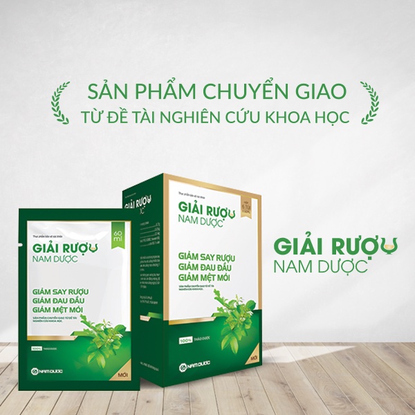 Nước giải rượu Nam Dược (hộp 6 túi)