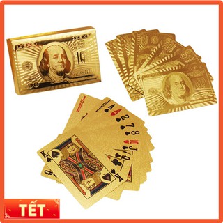 BỘ BÀI 52 LÁ MẠ VÀNG 24K - Loại Tốt