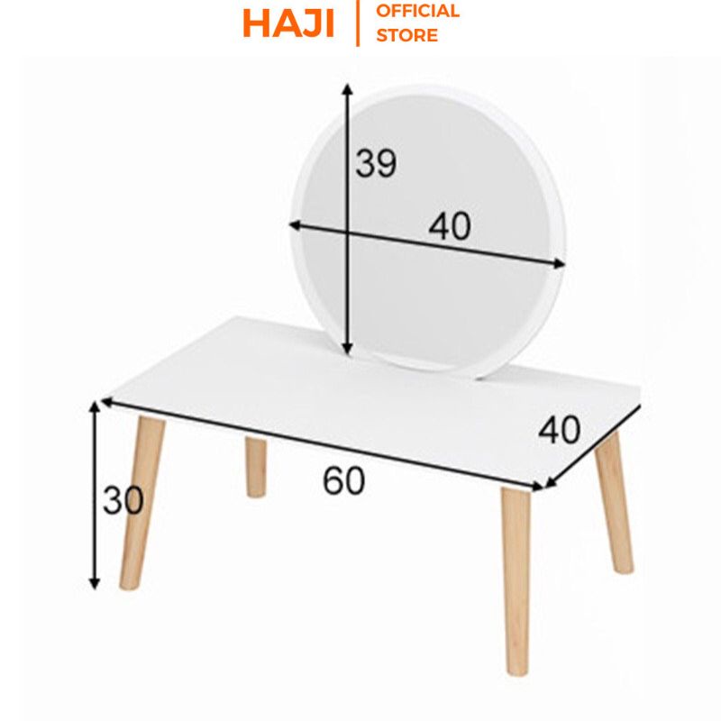 Bàn phấn có thể làm bàn học trữ vật dụng gọn gàng thương hiệu HAJI A117