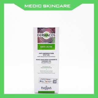 Gel chấm mụn Dermacos⚜️CHÍNH HÃNG⚜️Farmona Dermacos Anti Acne Anti Imperfection Spot Gel