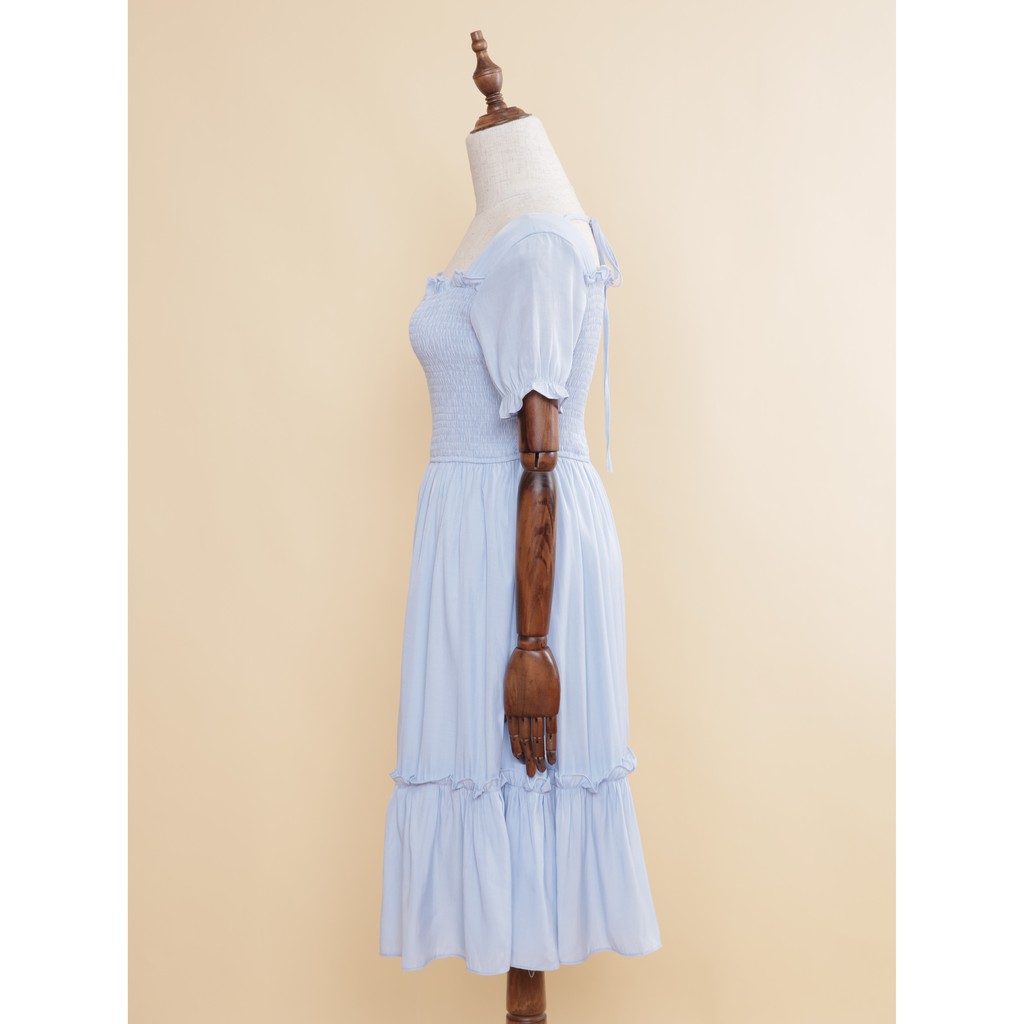 Đầm cổ vuông chun bụng IFU 2679 | BigBuy360 - bigbuy360.vn