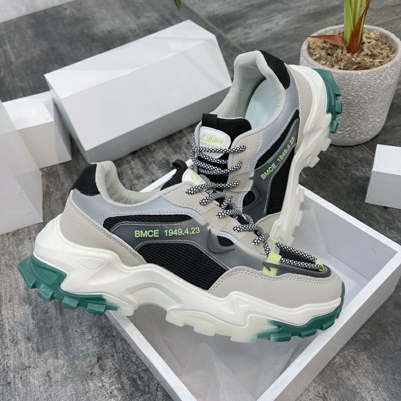 🔥 Siêu sốc 3 ngày vàng 🎁 Nhập mã freeship_Giày Sneaker Youthful Vigor da lộn phản quang đế kép siêu bền phong cách cá tí