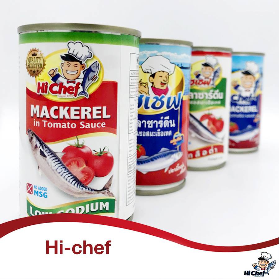 (Lốc 10 Lon) Cá Mòi Sardine Sốt Cà Hi Chef Thái Lan 145g