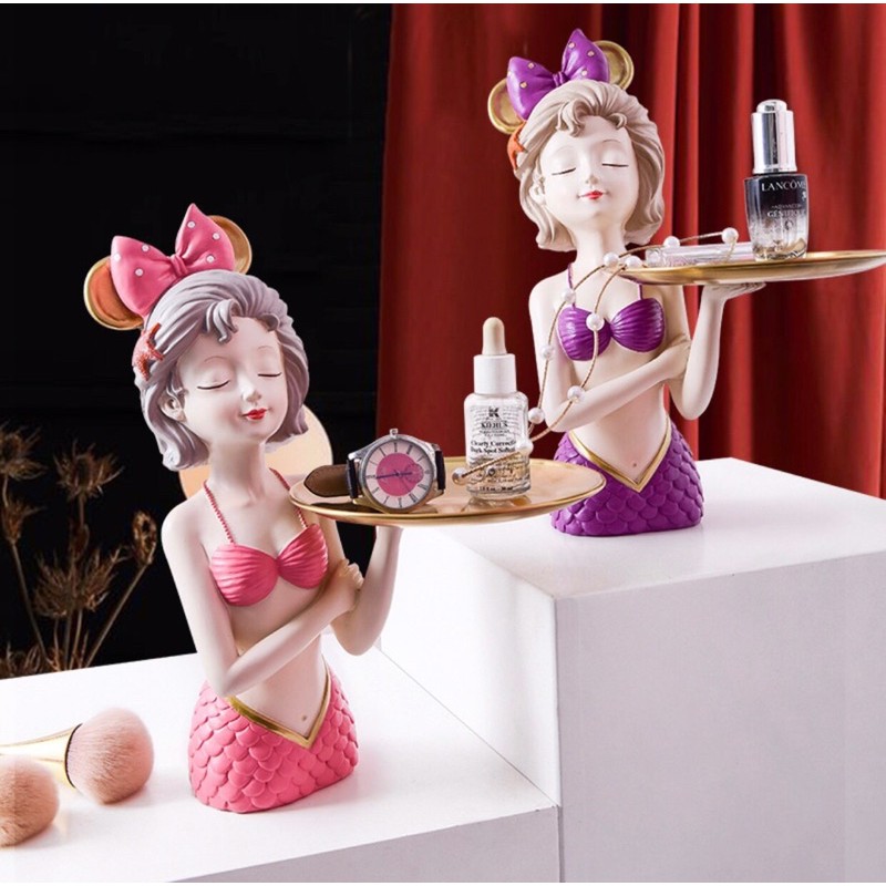 Tượng cô gái trang trí cao 32cm