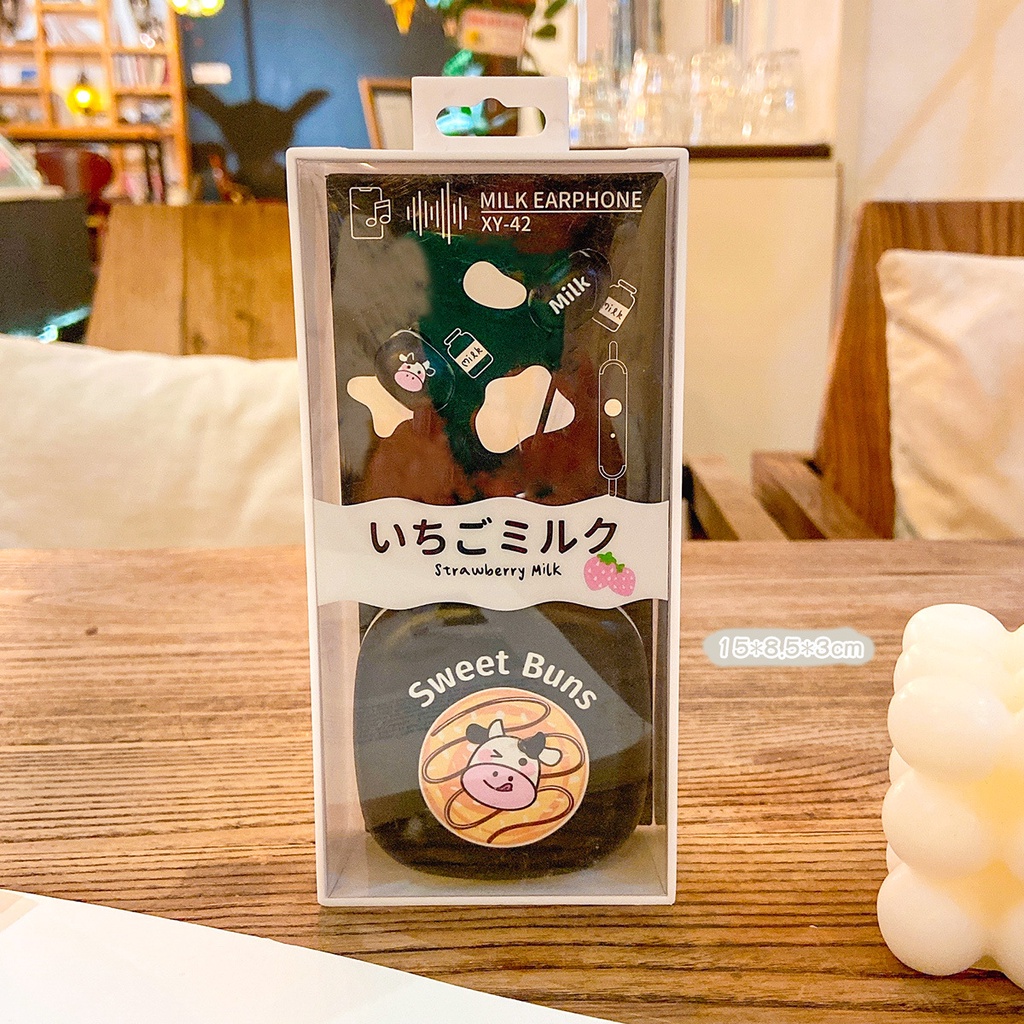 Tai Nghe 2 Dây Kèm Hộp Đựng Cute Có Mic Đàm Thoại Âm Thanh Siêu Hay