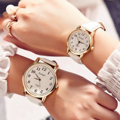 Đồng hồ thời trang nam nữ Káiqi KSQ03 dây da mềm, mặt số cổ điển dể dàng xem giờ | BigBuy360 - bigbuy360.vn