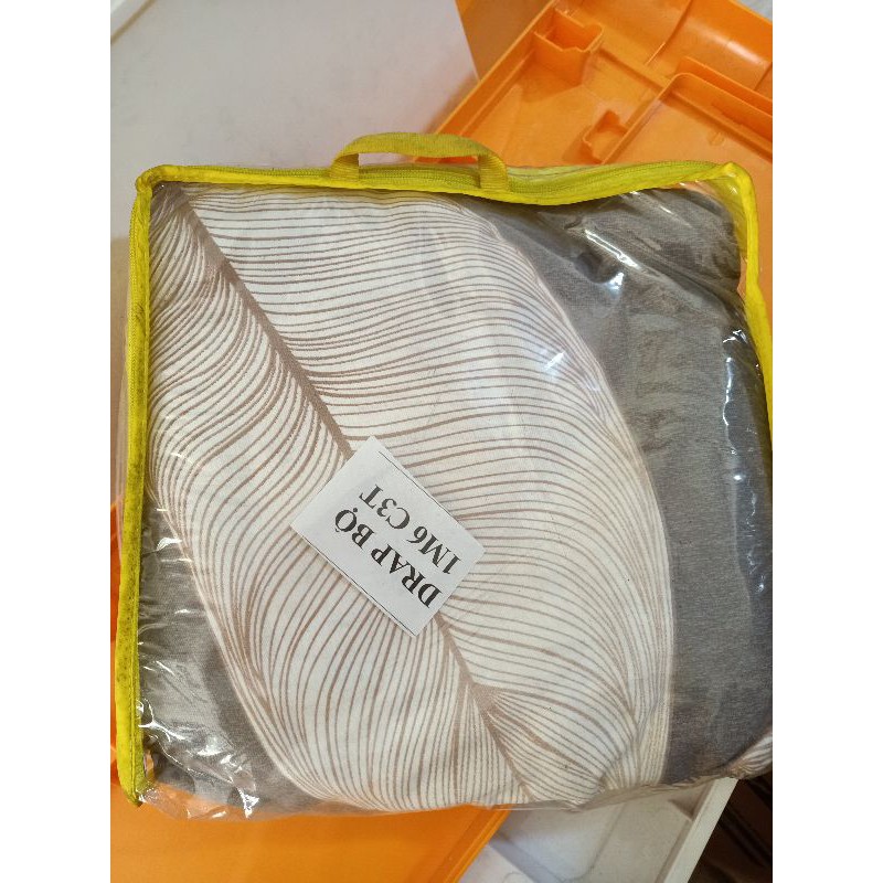 DRAP bộ 1m6 nệm cao, nệm lò xo COTTON HÀN QUỐC - kèm HÌNH THẬT TỰ CHỤP