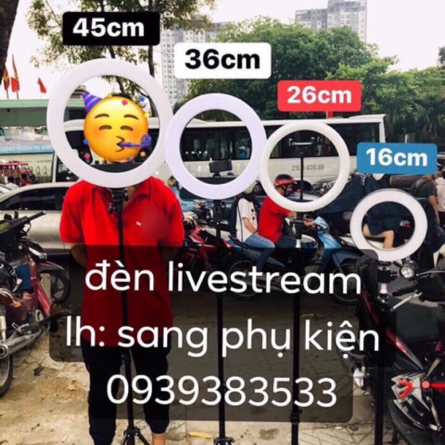 ĐÈN led LIVESTREAM SIZE LỚN 36cm giá tốt nhất thị trường