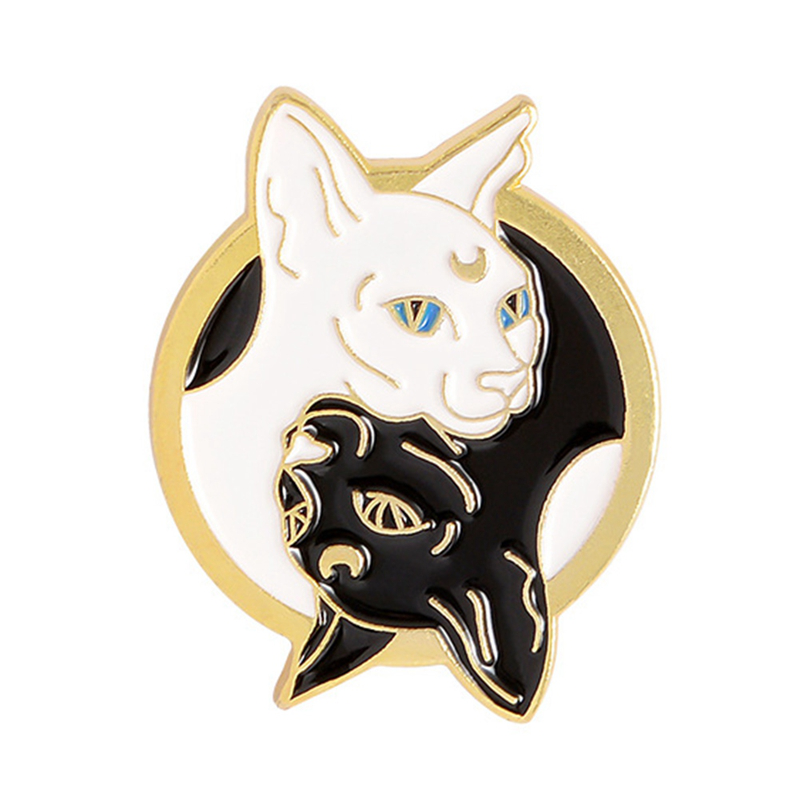 Ghim cài áo họa tiết chú mèo bắt mắt đáng yêu