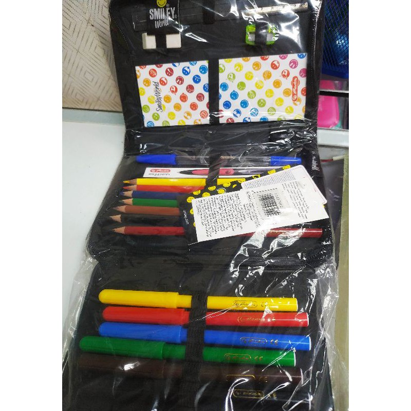 Hộp đựng bút có sẵn 19 món - Smiley World Herlitz