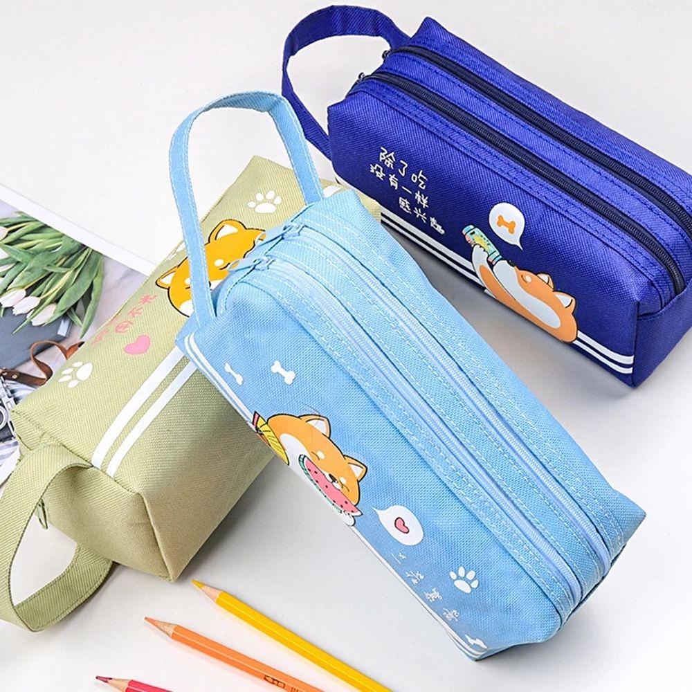 Túi Đựng Bút Bằng Vải Canvas Chống Nước Sức Chứa Lớn