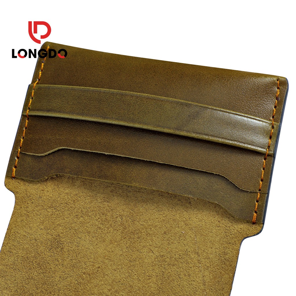 Ví đựng card visit bằng da - Cam kết 100% da bò thật - Bảo hành 5 năm - Thương hiệu uy tín Longdo Leather - C01
