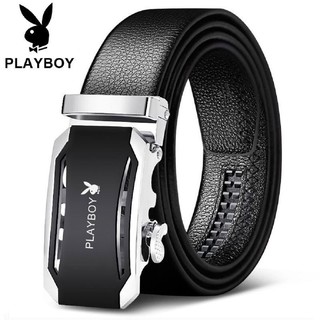 [Dây Lưng] Thắt Lưng Da Nam Hàng Hiệu PLAYBOY Cao Cấp Khóa Cài. Dây Nịt Nam Da Bò 100% Mạ Vàng Nam Tính Chính Hãng GC305