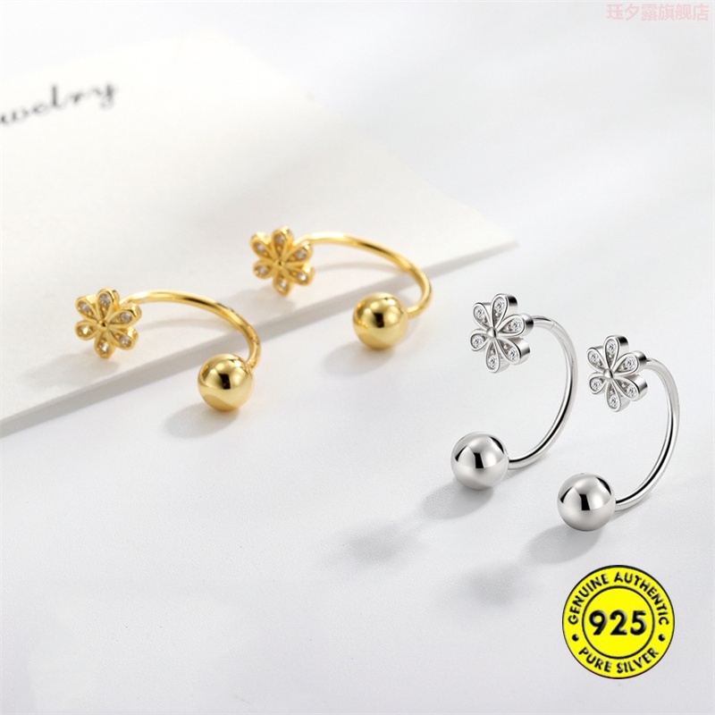 Bông tai mạ bạc 925 thiết kế mới thanh lịch 18K