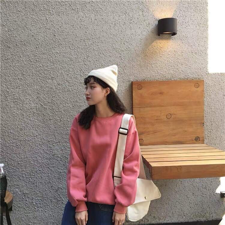 Áo SWEATER TRƠN BASIC ĐỦ MÀU Unisex | BigBuy360 - bigbuy360.vn