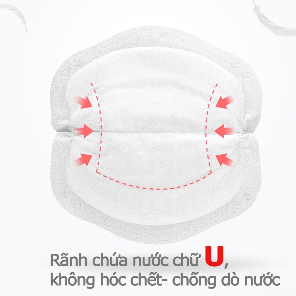 36 - 108 miếng lót thấm sữa Mẹ 3D dùng 1 lần siêu mỏng mềm mịn Kichilachi Kichi