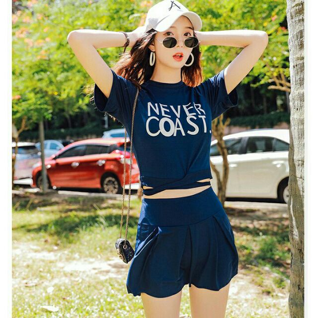 Bộ bơi bikini áo tắm đi biển phong cách thể thao | BigBuy360 - bigbuy360.vn