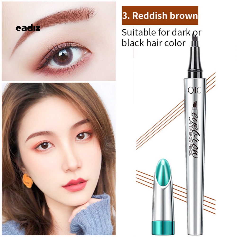 Chì Kẻ Lông Mày Hai Đầu QIC Chống Nước Lâu Trôi