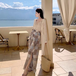 Quần culottes boho nữ xẻ tà mùa hè (hàng order)